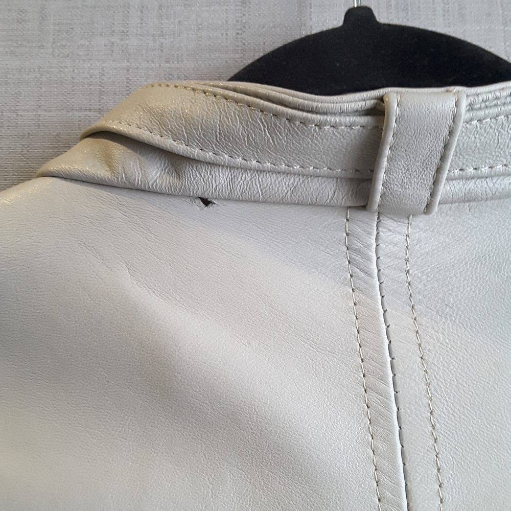 Gray Leather Jacket - image 5